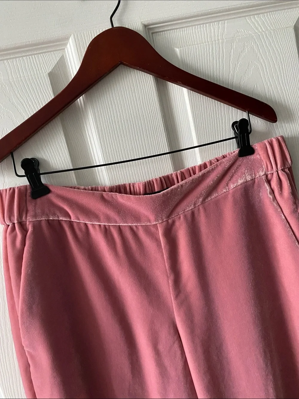 J. Crew Dusty Rose Velvet Lounge Pants